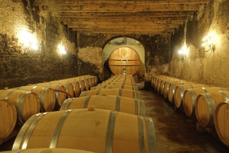 The cellars of Château La Nerthe