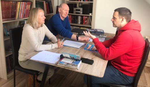 Apprendre le français avec slimmersion, séjour de Liz et Alan en Bretagne