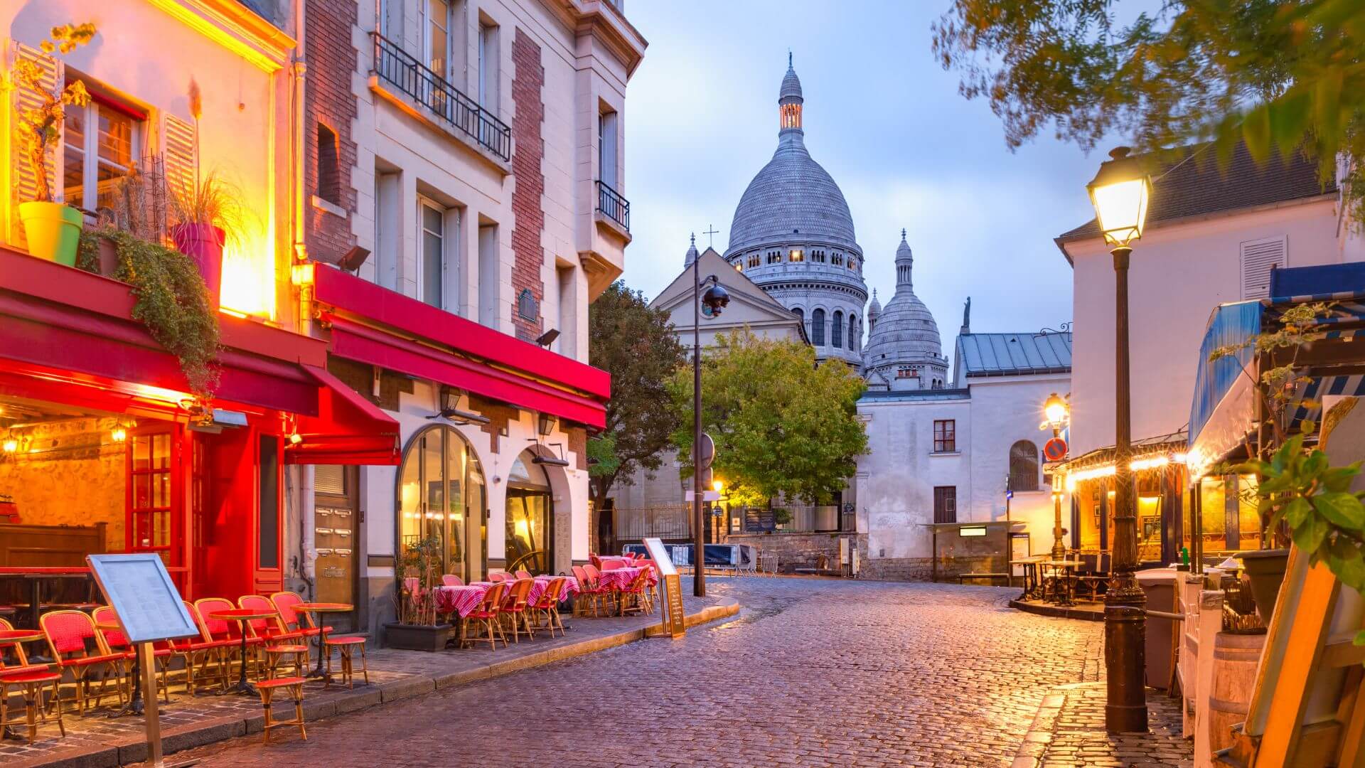 Climat continental mont martre France