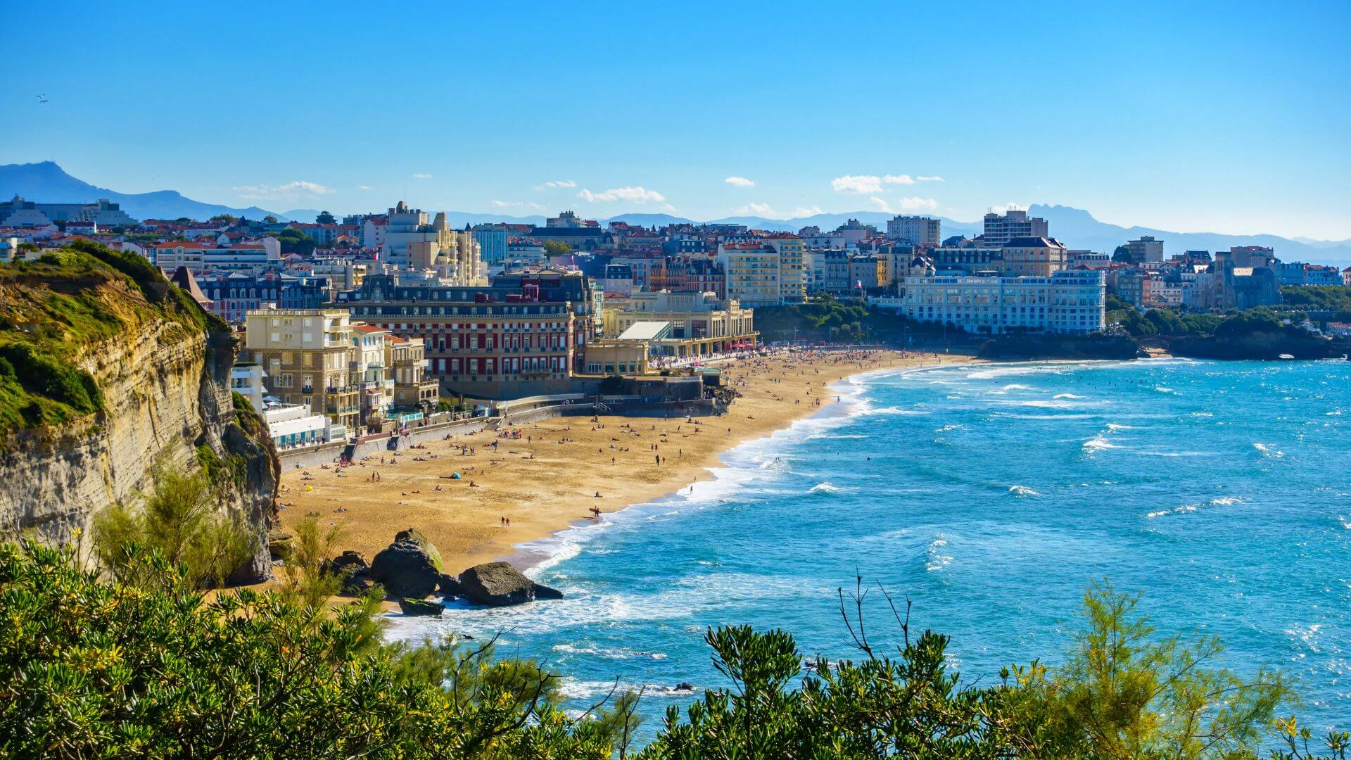 Climat océanique biarritz France