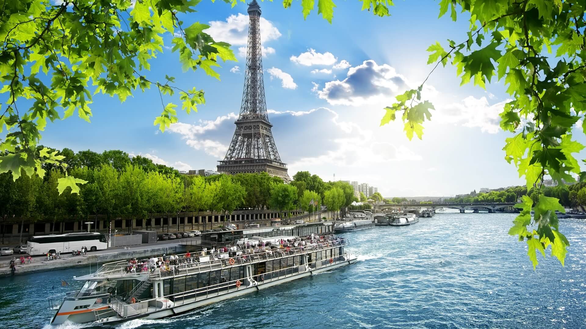 Géographie Paysage France Seine Paris bateau