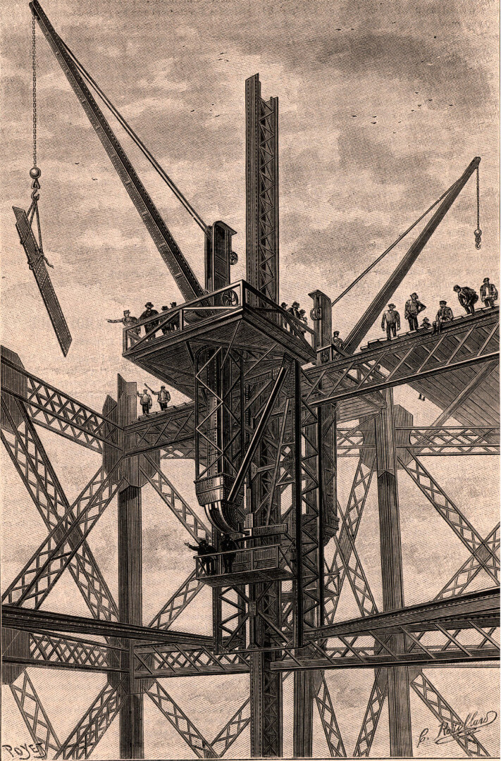 construction de la tour eiffel